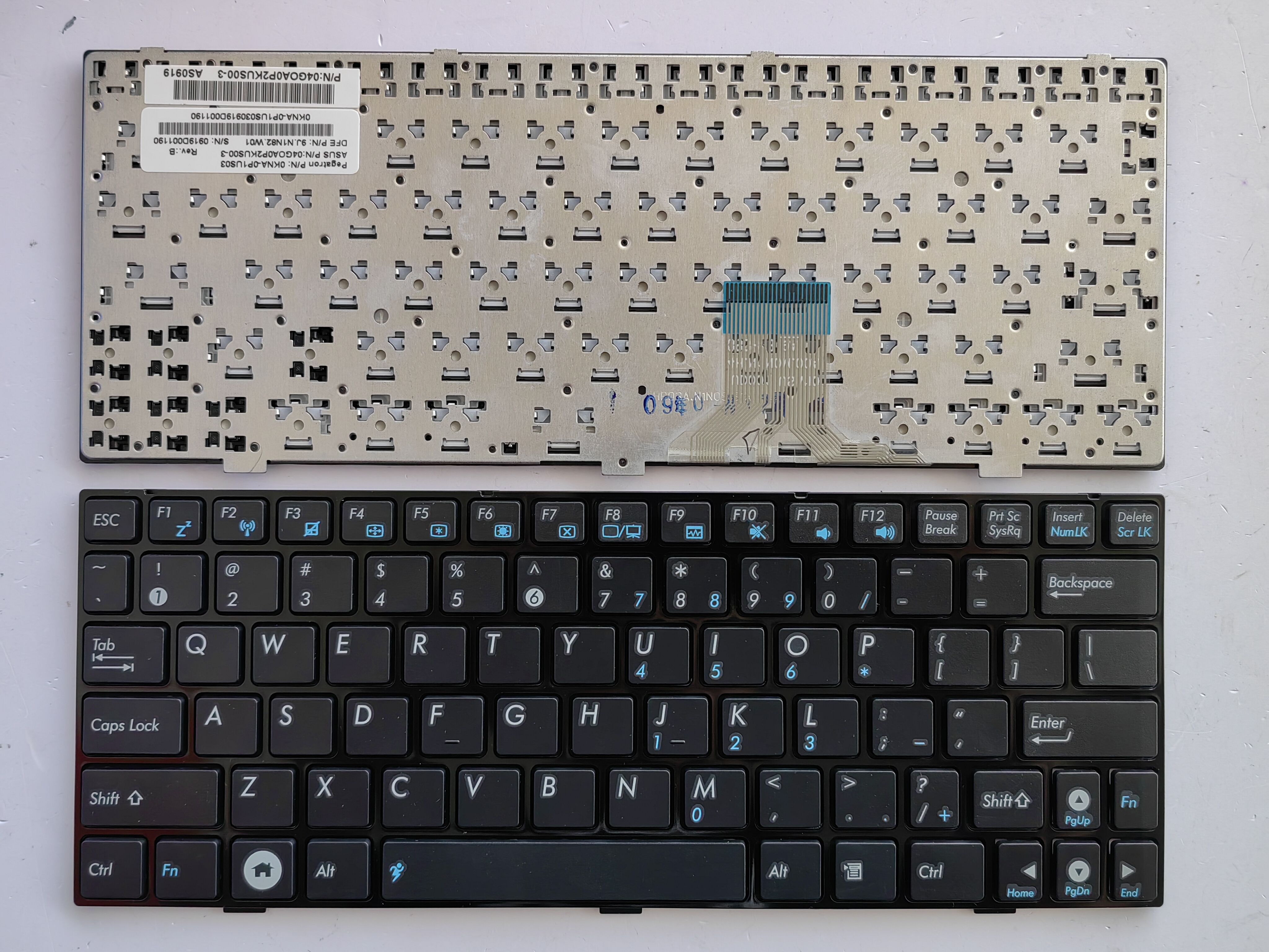 Picture of New Replacement Laptop Keyboard For ASUS EPC1000PEB BLACK FRAME BLACK US Layout